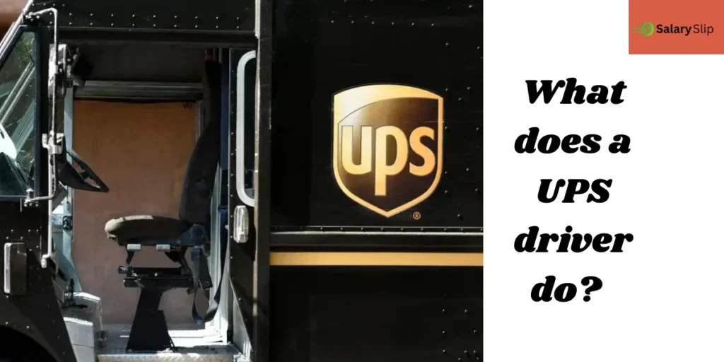 What does a UPS driver do?  