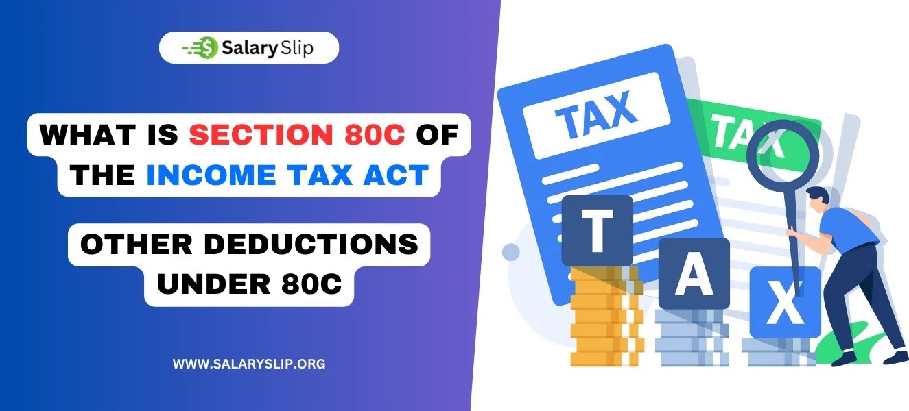 What is Section 80C of the Income Tax Act and other Deductions