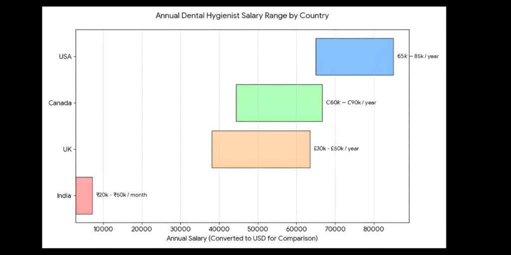 Dental Hygienist Salary by Country