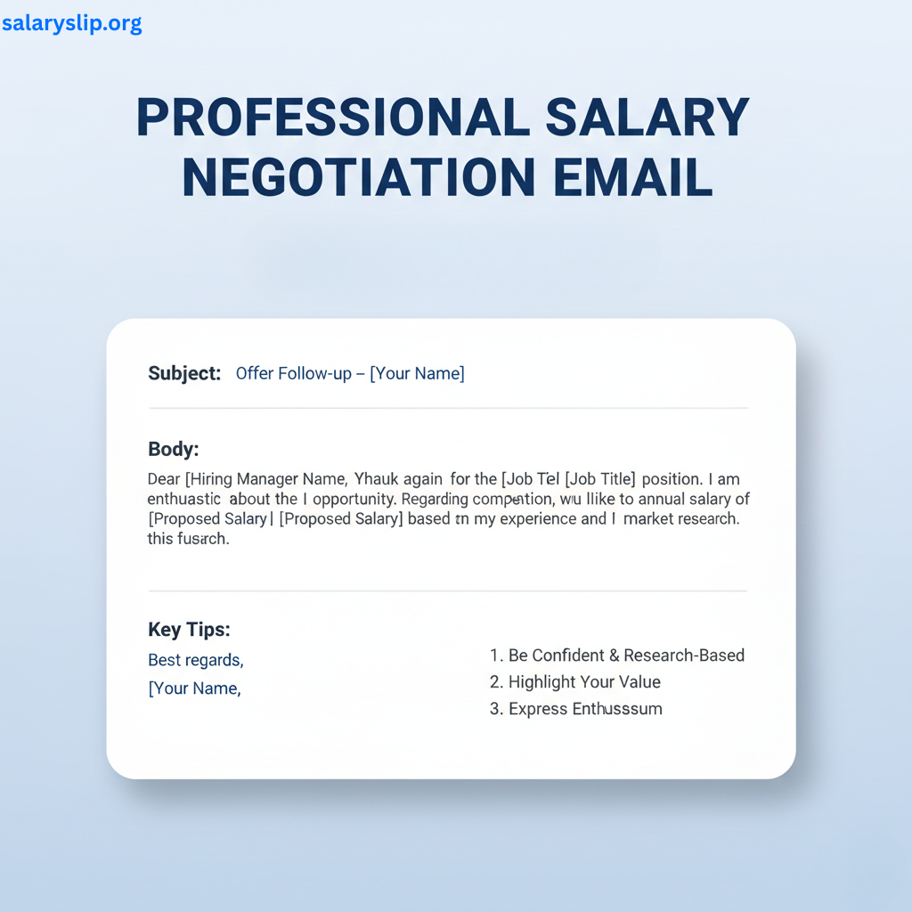 How to Negotiate Salary&ensp;Email: Professional Example
